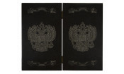 Нарды "Роза ветров/Герб" змеевик, мрамор