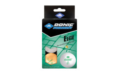 Мячики для н/тенниса DONIC ELITE 1* 40+ 6 штук, белый + оранжевый