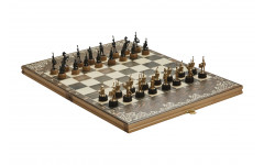 Шахматы малые "Бородинское сражение" чернение