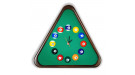 Часы Треугольник ясень/сукно (№5,Сукно Euro Pro 50 ш1.98м Yellow green)