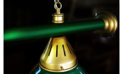 Лампа STARTBILLIARDS 2 пл. (плафоны коричневые,штанга коричневая,фурнитура золото)